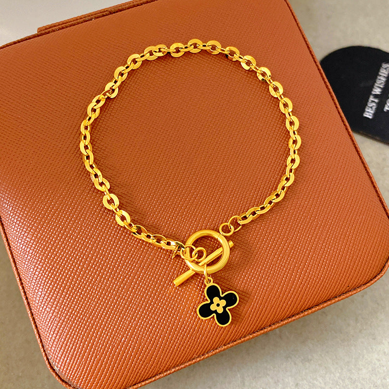 Light Luxury Micro Inlaid Zircon Woven Wire Mesh Fashion Temperament Bracelet