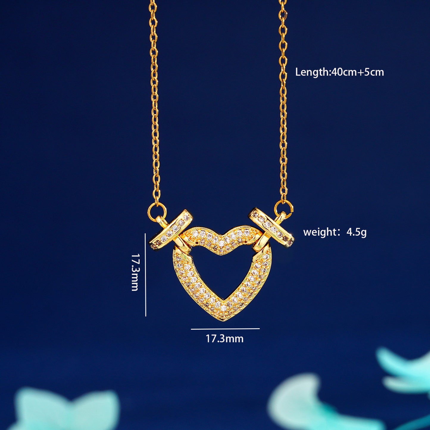 Women's For Gold Love Heart Flowers Temperament Wild Minimalist Star Necklaces