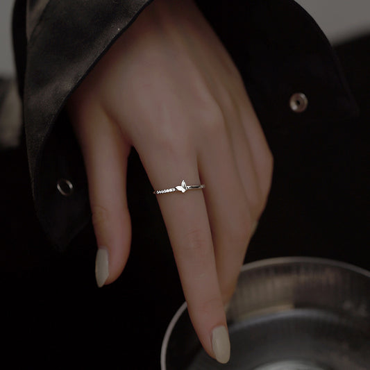 Female Niche Design Style Mild Luxury Small Opening Rings