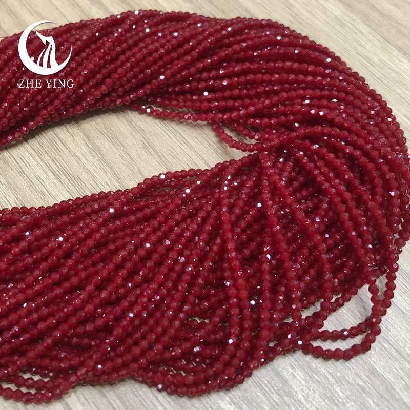 Transparent Glass Surface Cutting Beads Handmade Jewelry Accessories