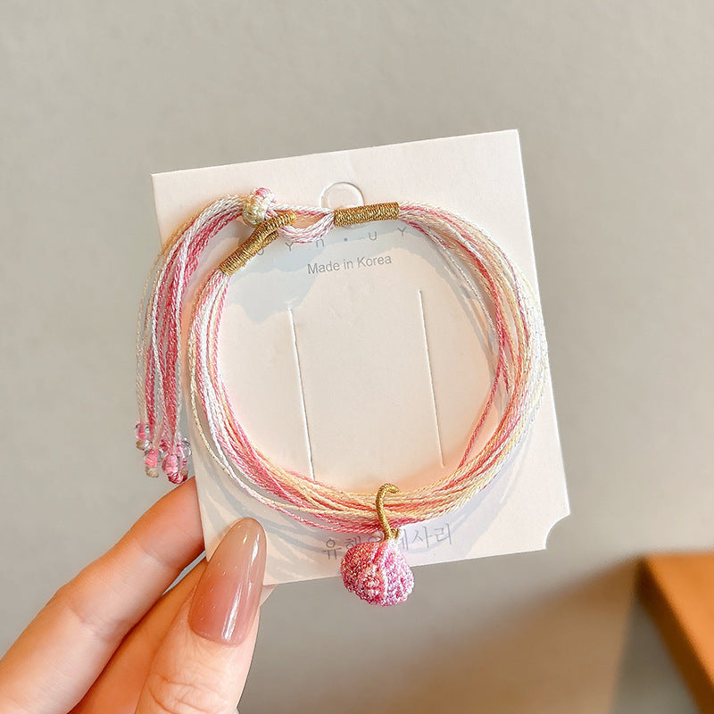Small Gift Tassel Adjustable Red Rope Dragon Boat Festival Bracelet