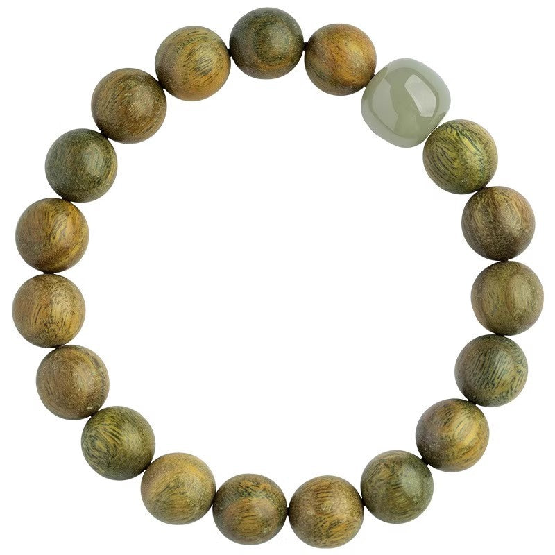 Female Submerged Type Natural Ebony Jade Crafts Male Sandalwood Bracelet