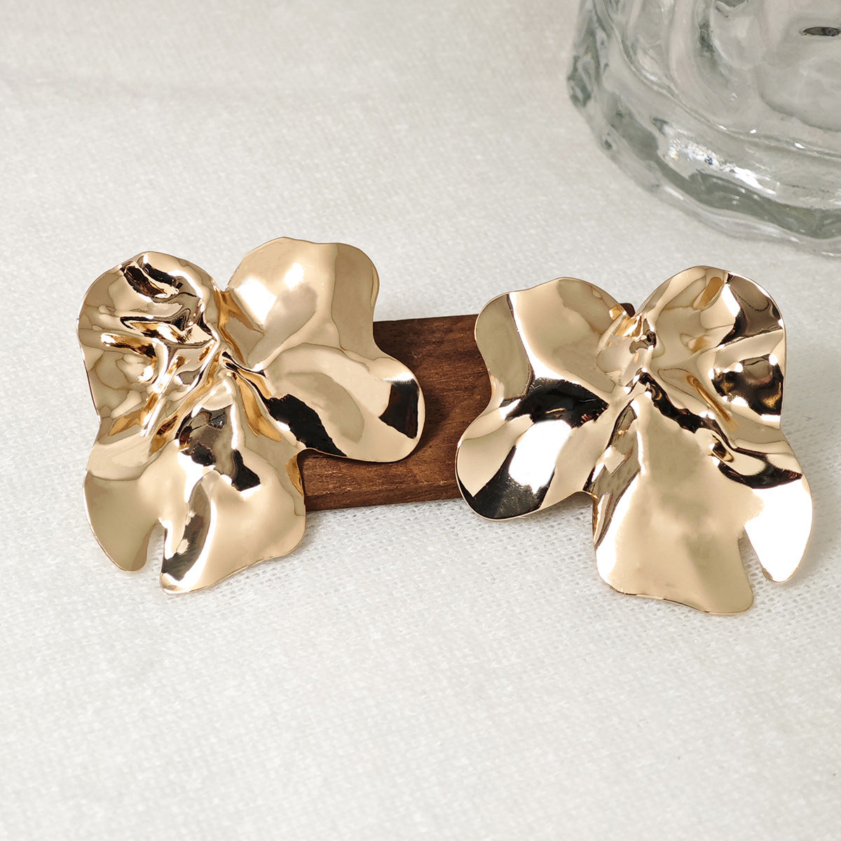 Liquid Metal Personalized Cold Style Design Irregular Earrings