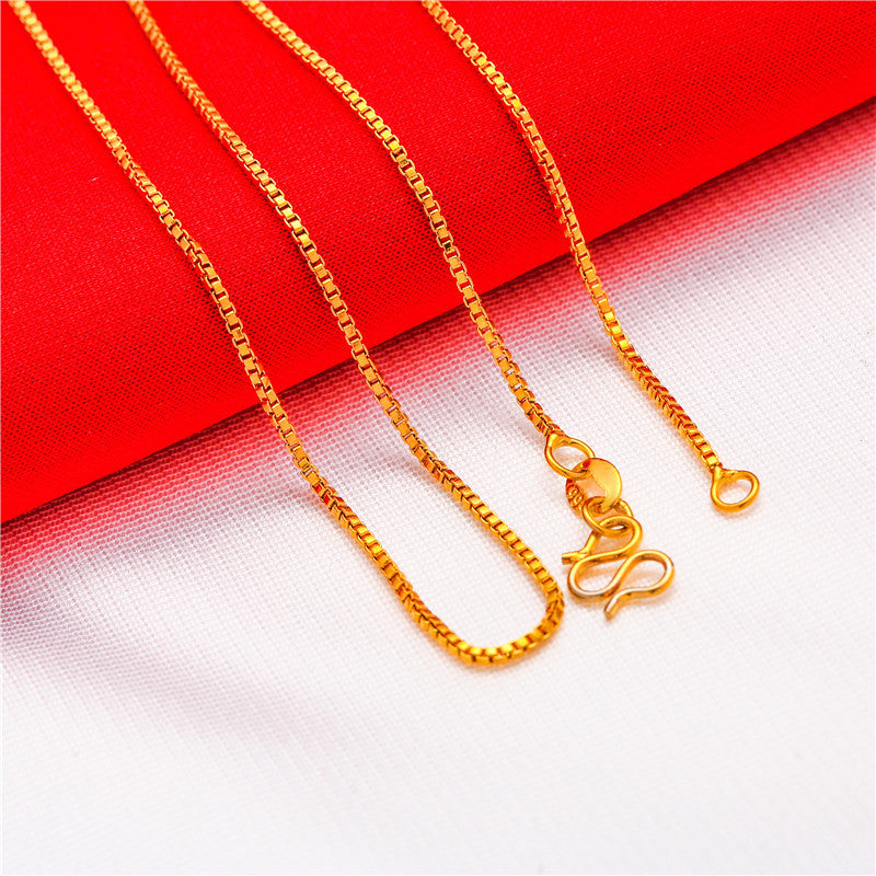 Women's Alluvial Gold Imitation Real Fake Stall Live Broadcast Clavicle Necklaces