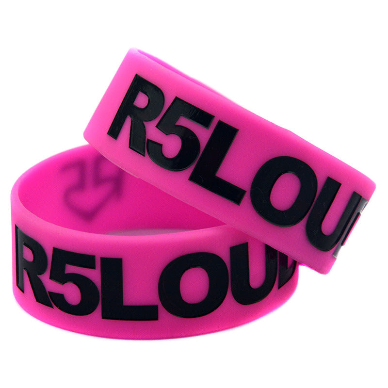 Silicone Fashion Music Hand Strap Trendy Hip Hop Bracelet