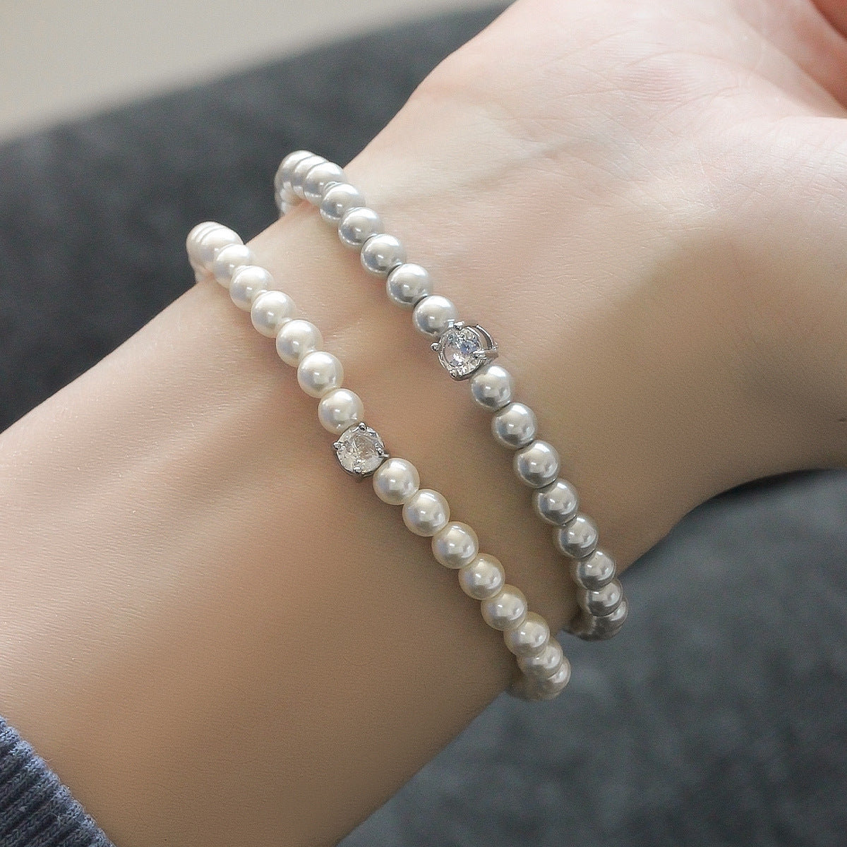 Sugar Zircon Pearl For High-grade Simple Fashion Chinese Bracelets