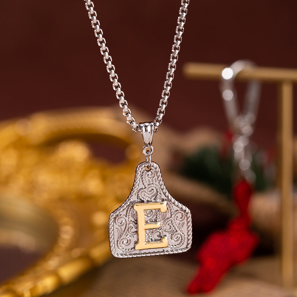 Women's Fashion English Letters Electroplated Copper For Design Personalized Clavicle Necklace