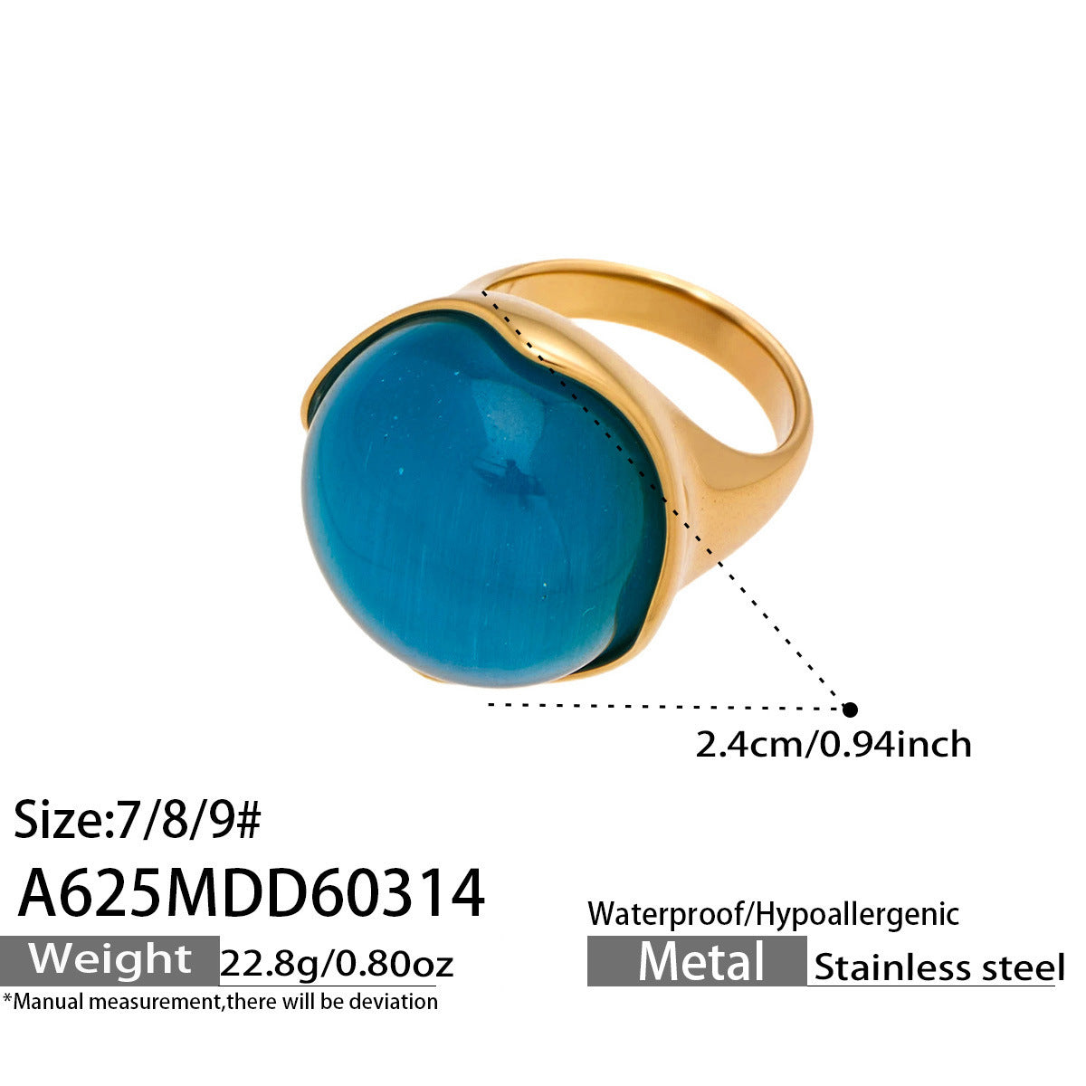 Simple Elegant Oval Opal Light Luxury Fashion Personalized Bracelets