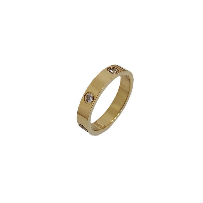 Style Classic Titanium Steel Female Fashion Personality Rings