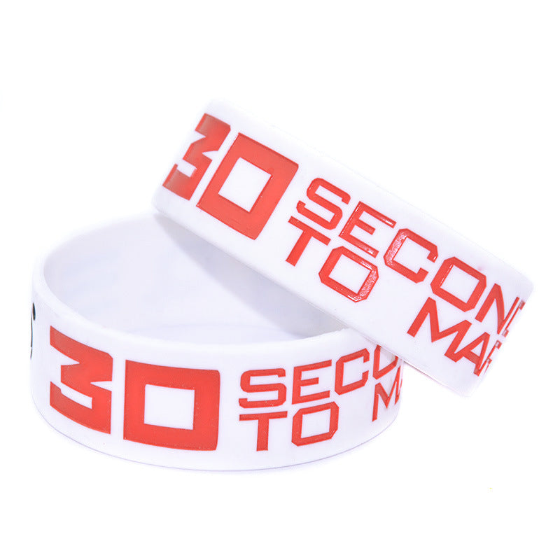 Silicone Fashion Music Hand Strap Trendy Hip Hop Bracelet