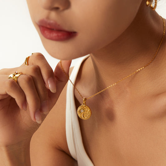 Women's Round Cold Style Retro Temperament Personality Necklaces
