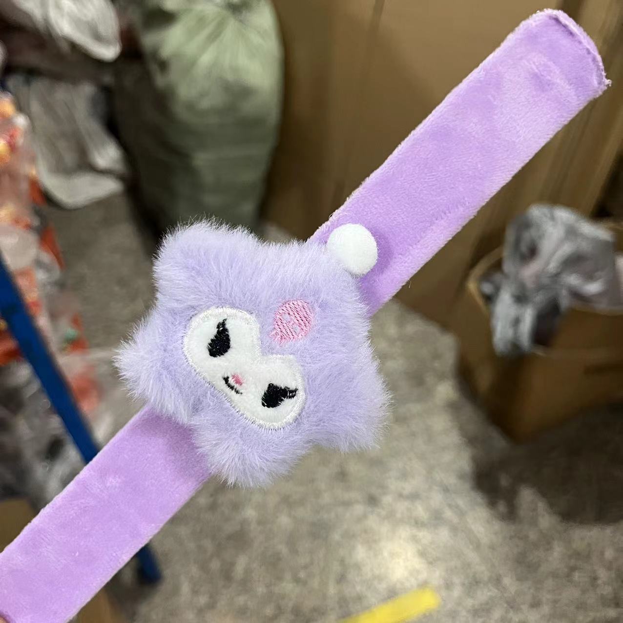 Children's Plush Cartoon Pop Cute Couple Female Slap Bracelet