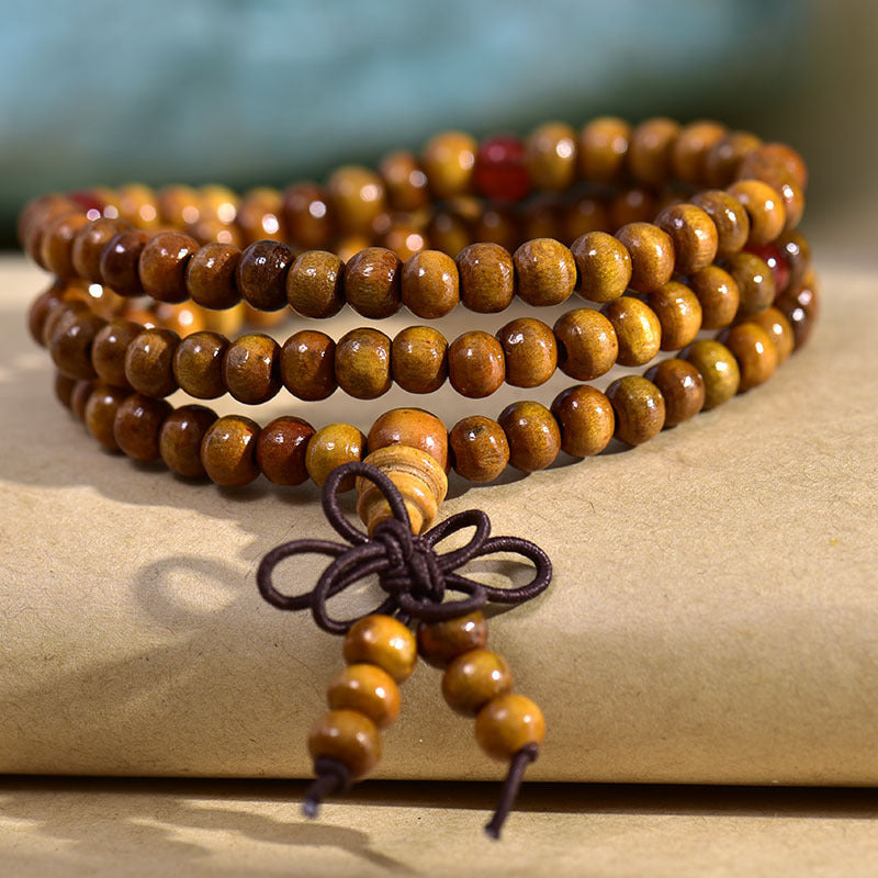 Monk Beads Imitation Rosewood Wooden Bead Bracelets