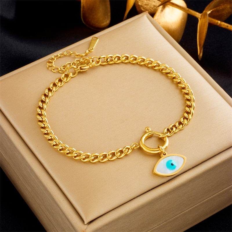 Light Luxury Simplicity Advanced Gold-plated Titanium Steel Bracelets