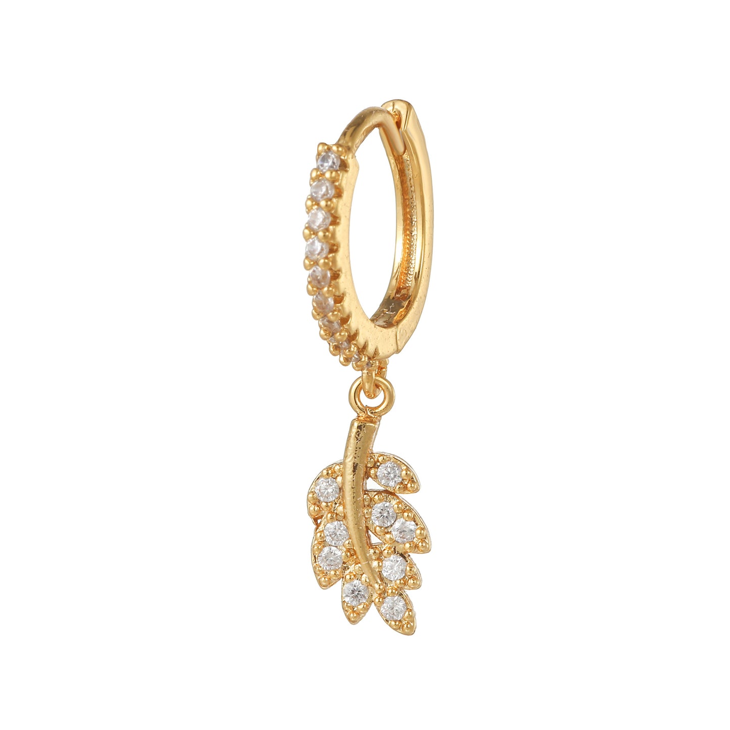 Fashion Small Beautiful Inlaid Stone Light Luxury Design Sense Ear Buckle