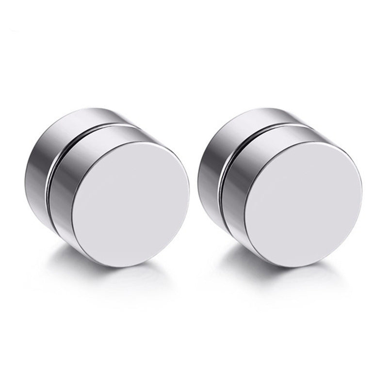 Korean Style Magnet Ear Clips Round Simple Fashion Earrings
