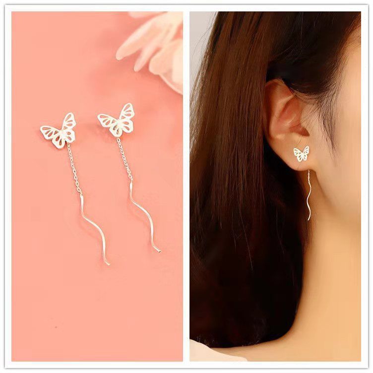 Women's Sterling Sier Egg Yolk Flower Trendy Summer Ear Line