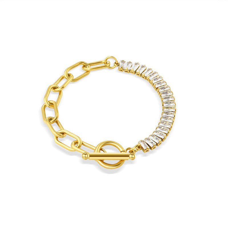 Vintage Jewelry Cuban Link Chain Twist Bracelets