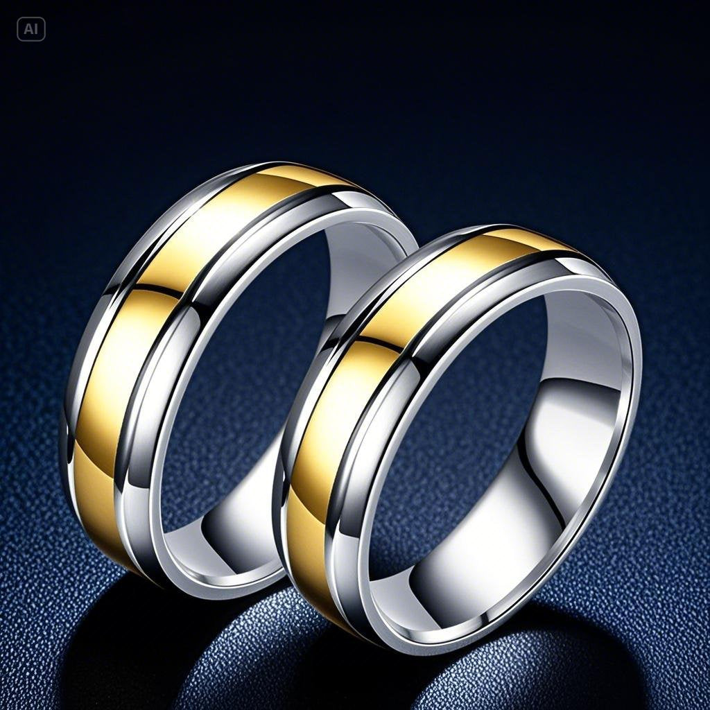 Men's Stainless Steel Design Wind Titanium Simple Bracelets