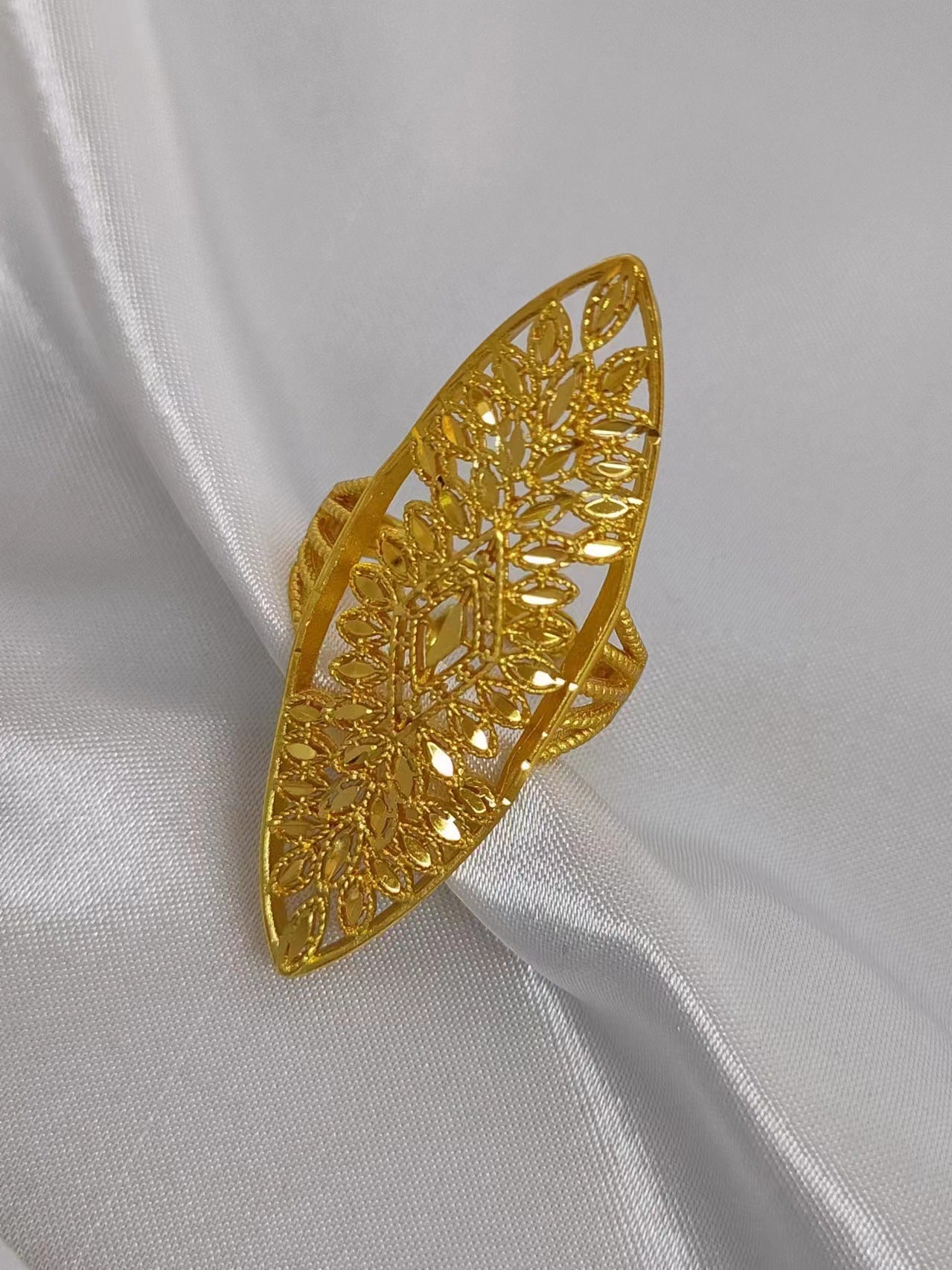 Women's Wheat Index Finger Does Not Fade Design Rings