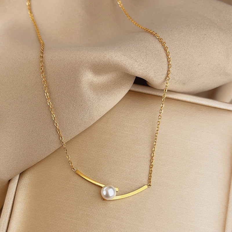 Women's Clavicle Chain Light Luxury Minority Titanium Necklaces