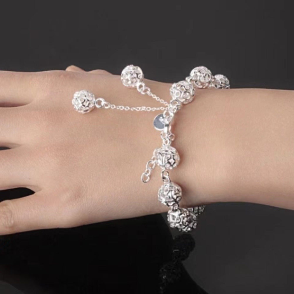 Korean Crystal Sier Plated Ornament Female Bracelets