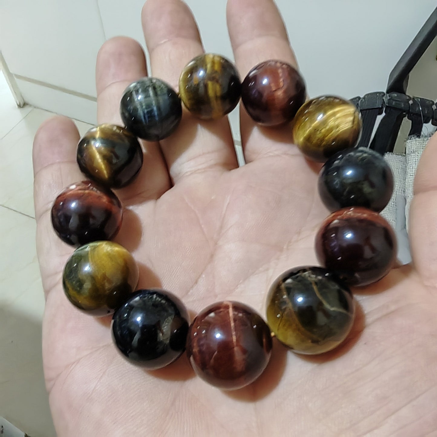 Women's & Men's Tiger Wood Alexandrite Crystal Beads Gifts For Bracelets