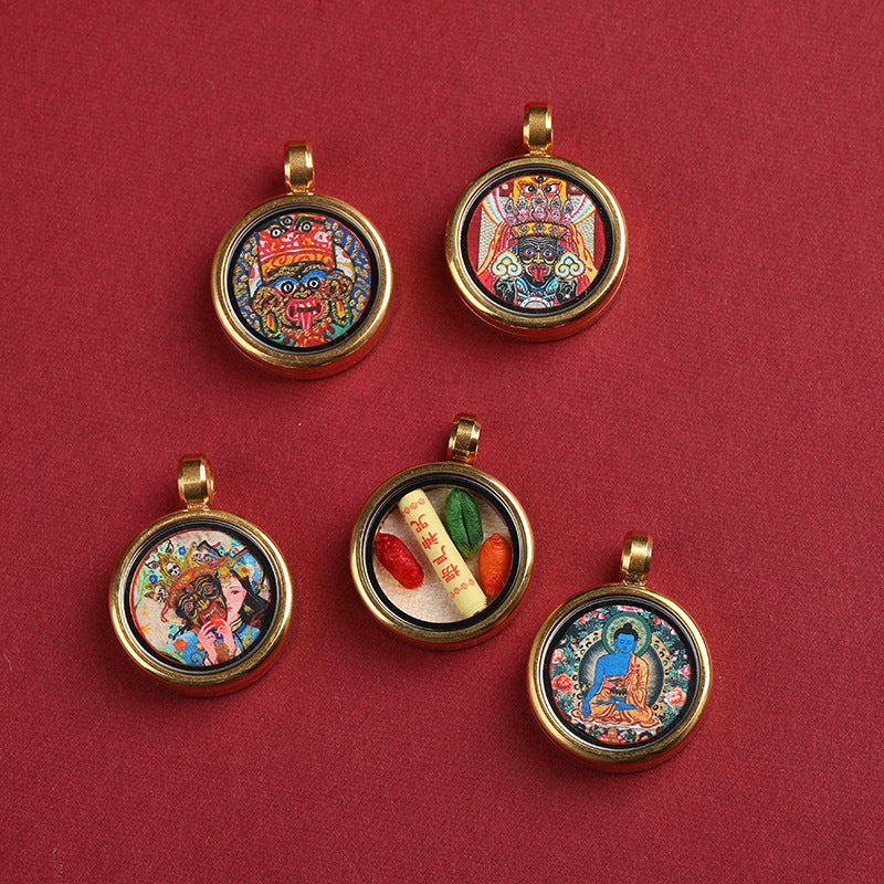 Eye Five Gods Of Wealth Fox Pendants