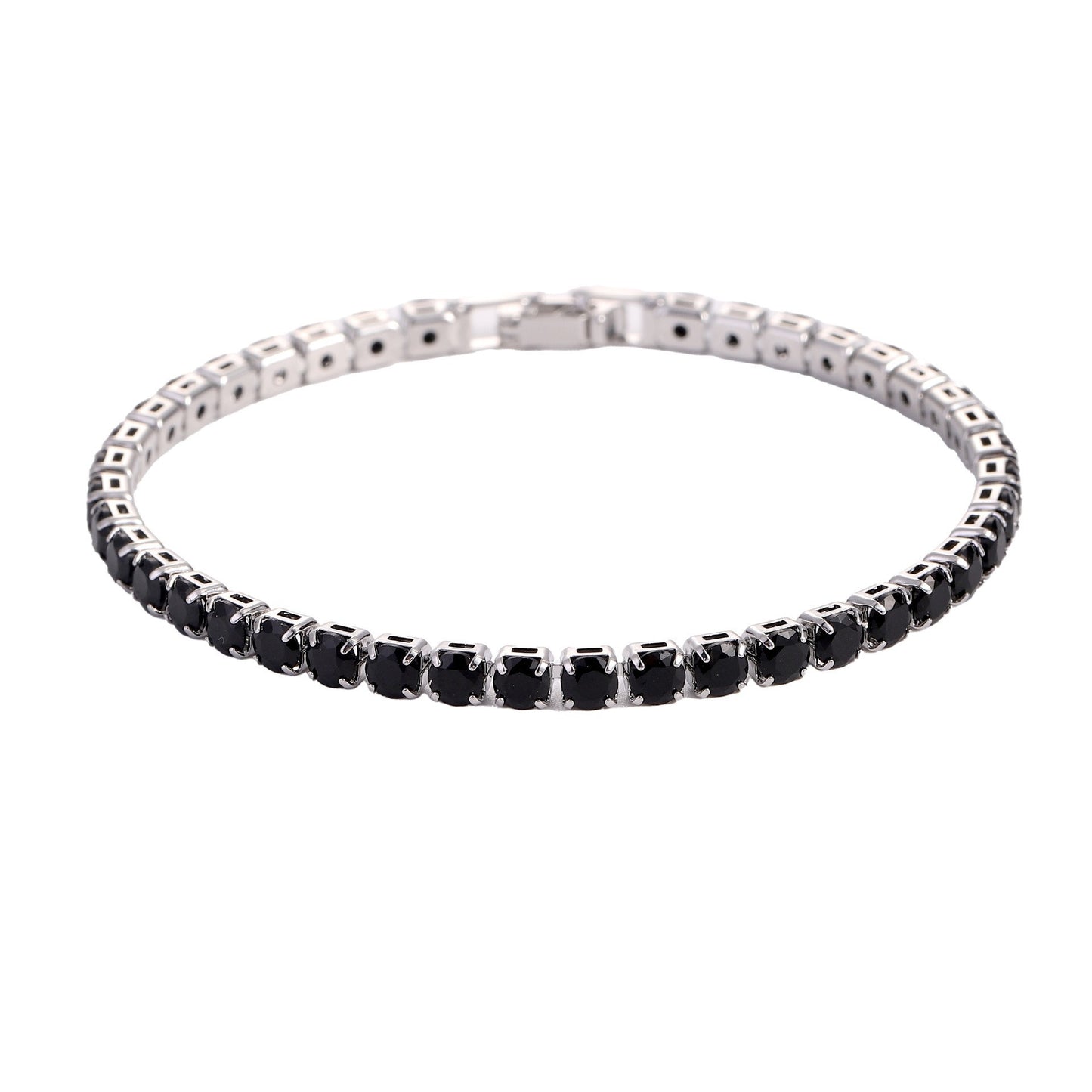 Women's Copper Micro Inlaid Zircon High-grade Light Luxury Simple Tennis Bracelets