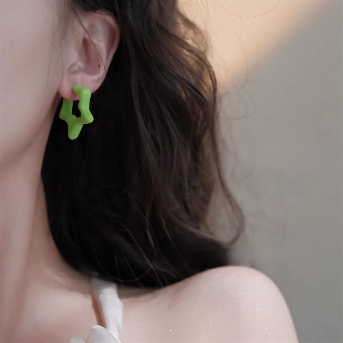 Pentagram Dopamine Design Sense Ear Fresh Rings