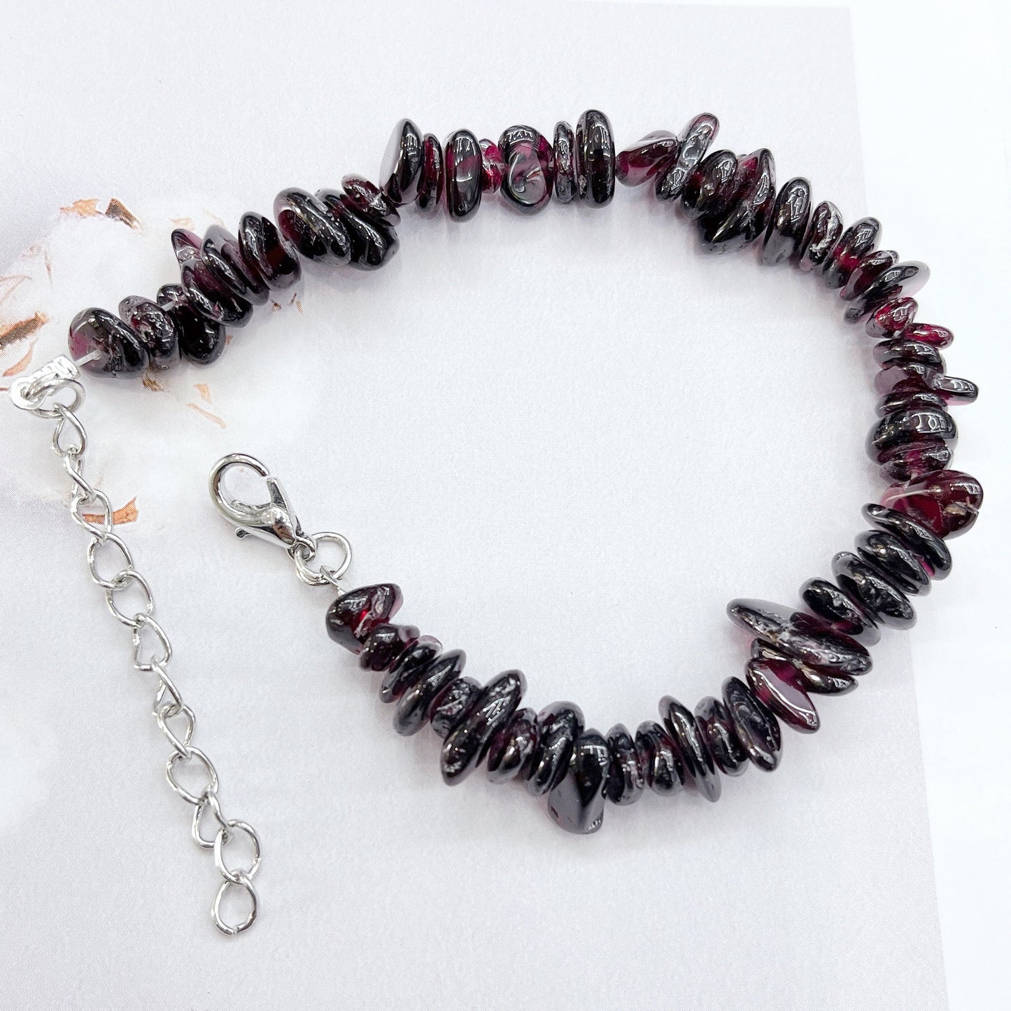Natural Crystal Agate Gravel Irregular Stone Lobster Bracelet