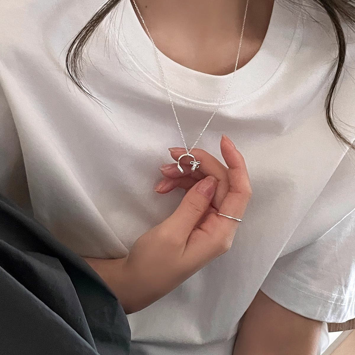 Women's Sier Light Luxury High-grade Design Clavicle Necklaces