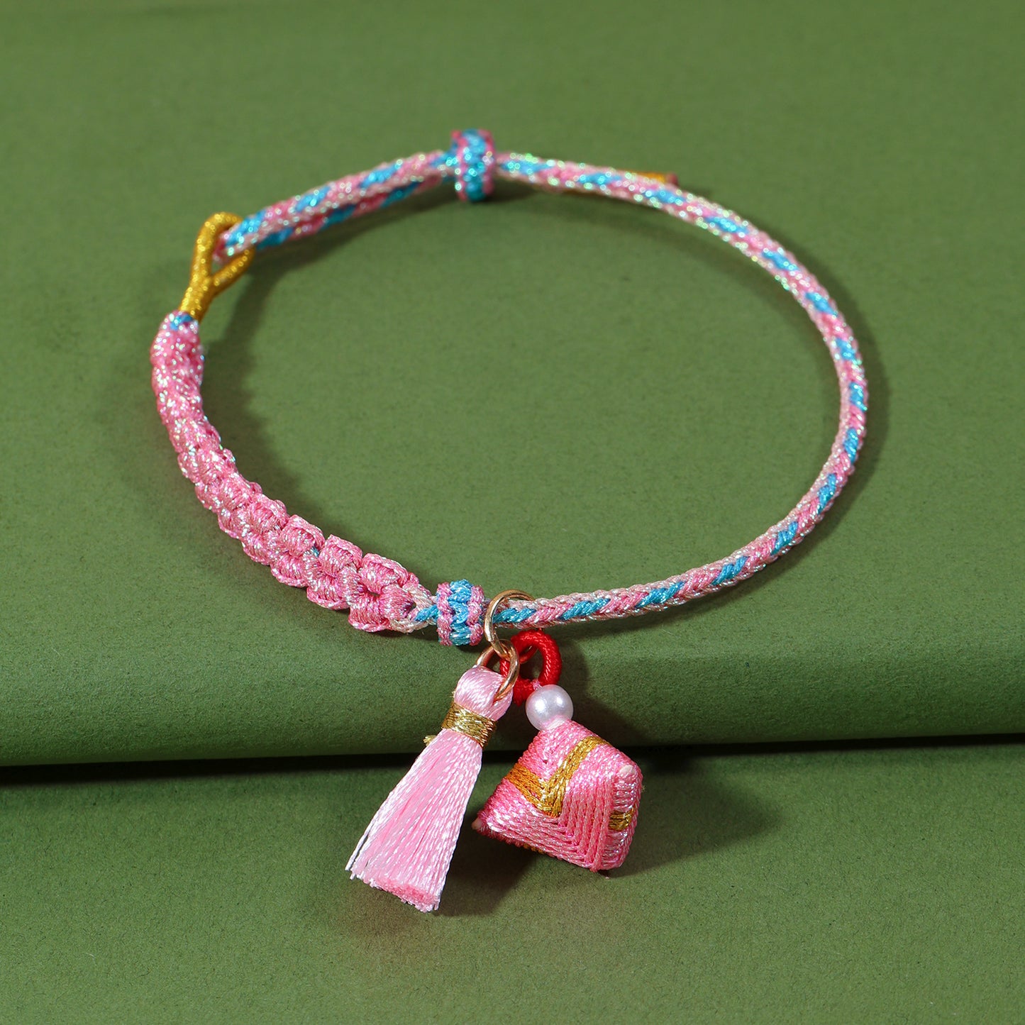 Festival Colorful Rope Ethnic Style Hand-woven Adult Small Sachet Carrying Bracelet