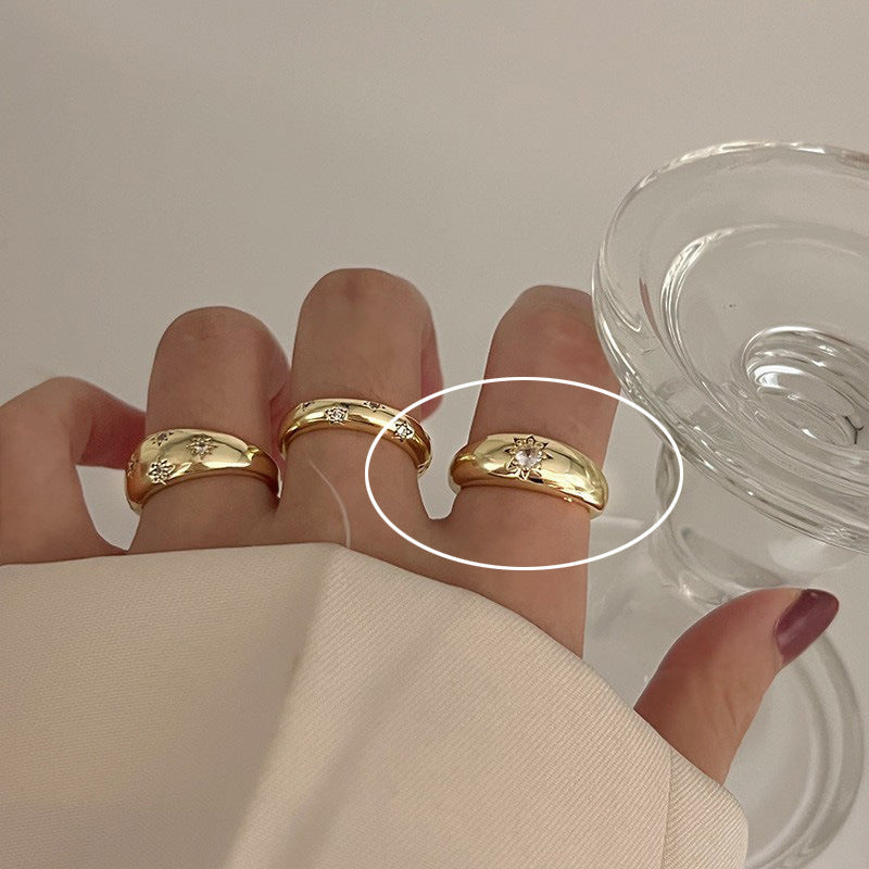 Female High Sense Graceful Fashionable Index Finger Rings