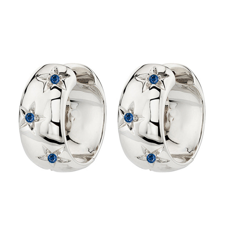 Cold Style Advanced Sensitive Surface Clip Micro Inlaid Ear Buckle