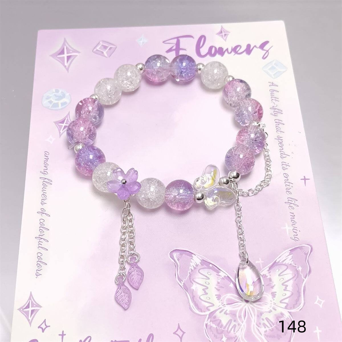 Colorful Crystal String Beads Fishtail Sweet Super Fairy Girlfriends For Bracelets