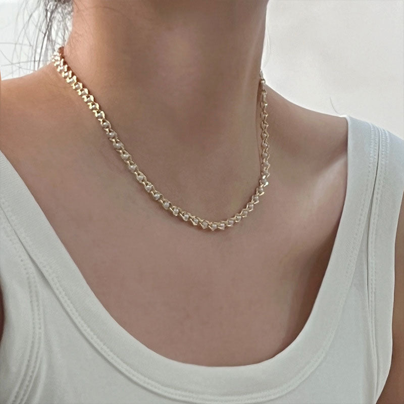 Women's Golden Bean Clavicle Chain Light Luxury Necklaces