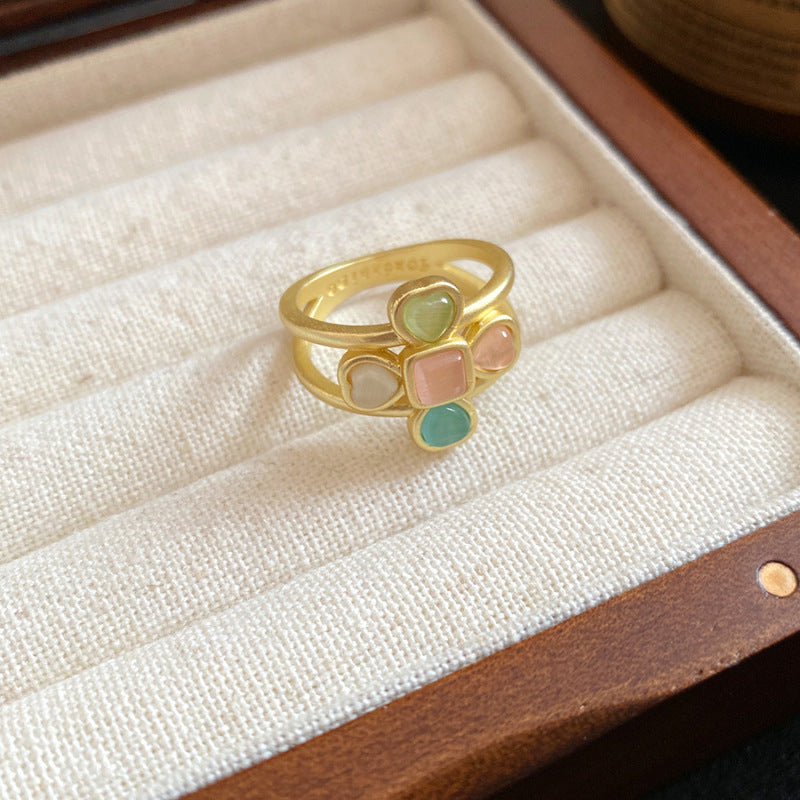 Women's Open Exaggerated Niche Index Finger Light Luxury High-grade Ring