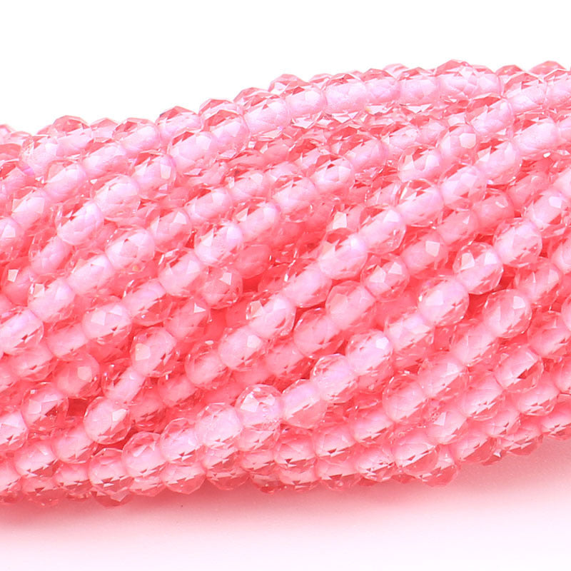 Transparent Glass Surface Cutting Beads Handmade Jewelry Accessories