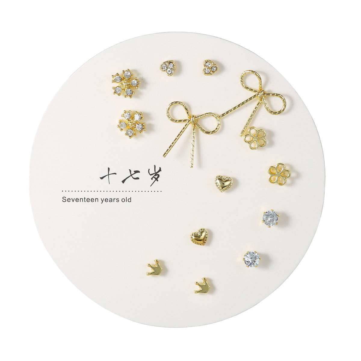 Elegant Pearl Niche Female Sier Pin Four Leaf Clover Stud Earrings