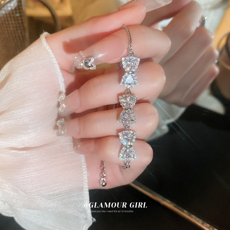 Zircon Bow Stitching Simple Fashion Personality Bracelet