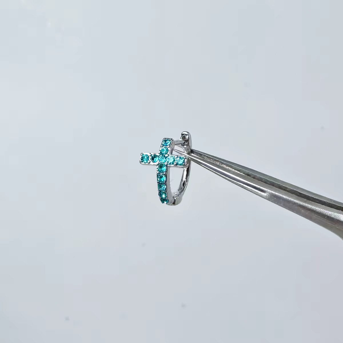 Medical Titanium Steel Four Leaf Clover Ear Screw Bone Pin Stud Earrings