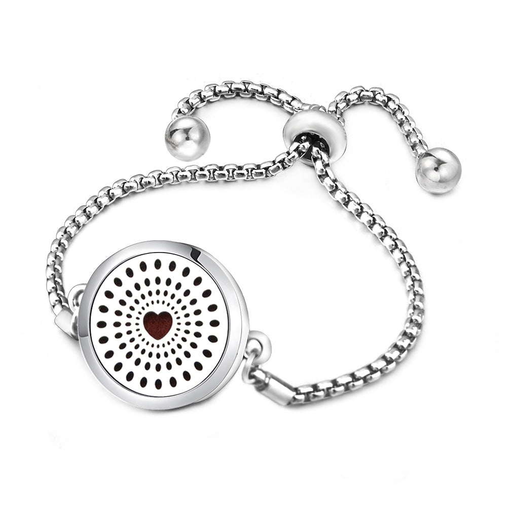 Angel Wings Mosquito Repellent Stainless Steel Essential Oil Perfume Box Bracelet