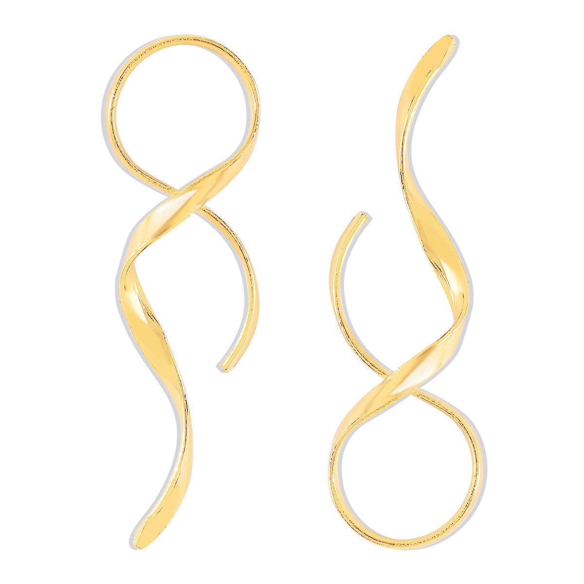 Women's Simple Geometric Surrounding Personality Asymmetric Exaggerated Rings