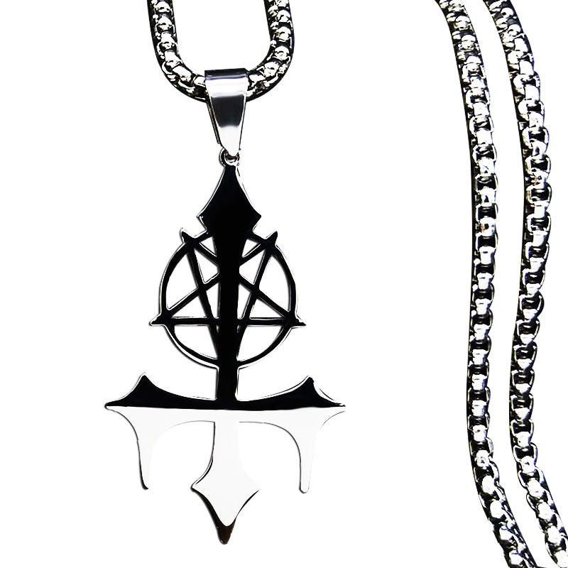 Star Symbol Fashion Gothic Cross Clavicle Chain Necklaces