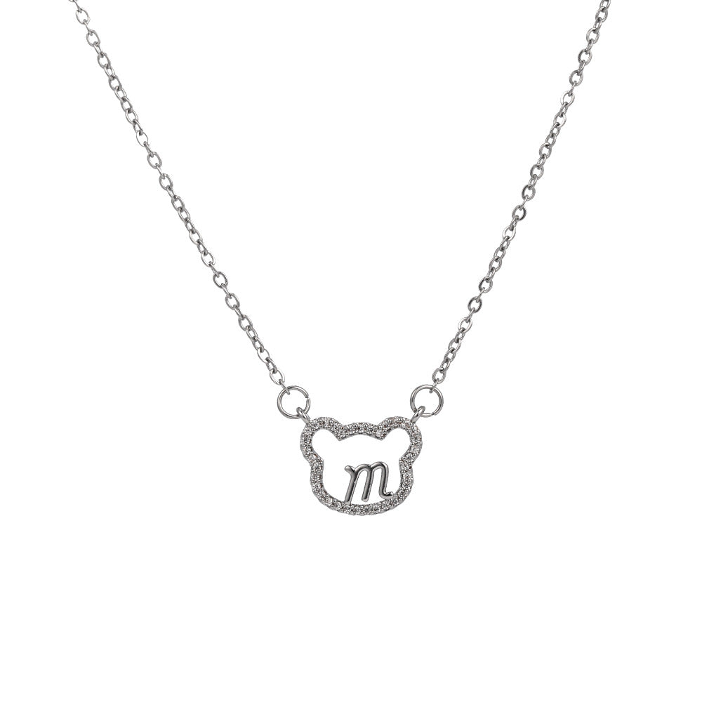 Women's Korean Style Fresh Sweet Bear Simple Minority Clavicle Chain Necklaces