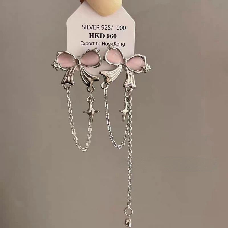 Women's Face For Design Tassel Long Graceful Earrings