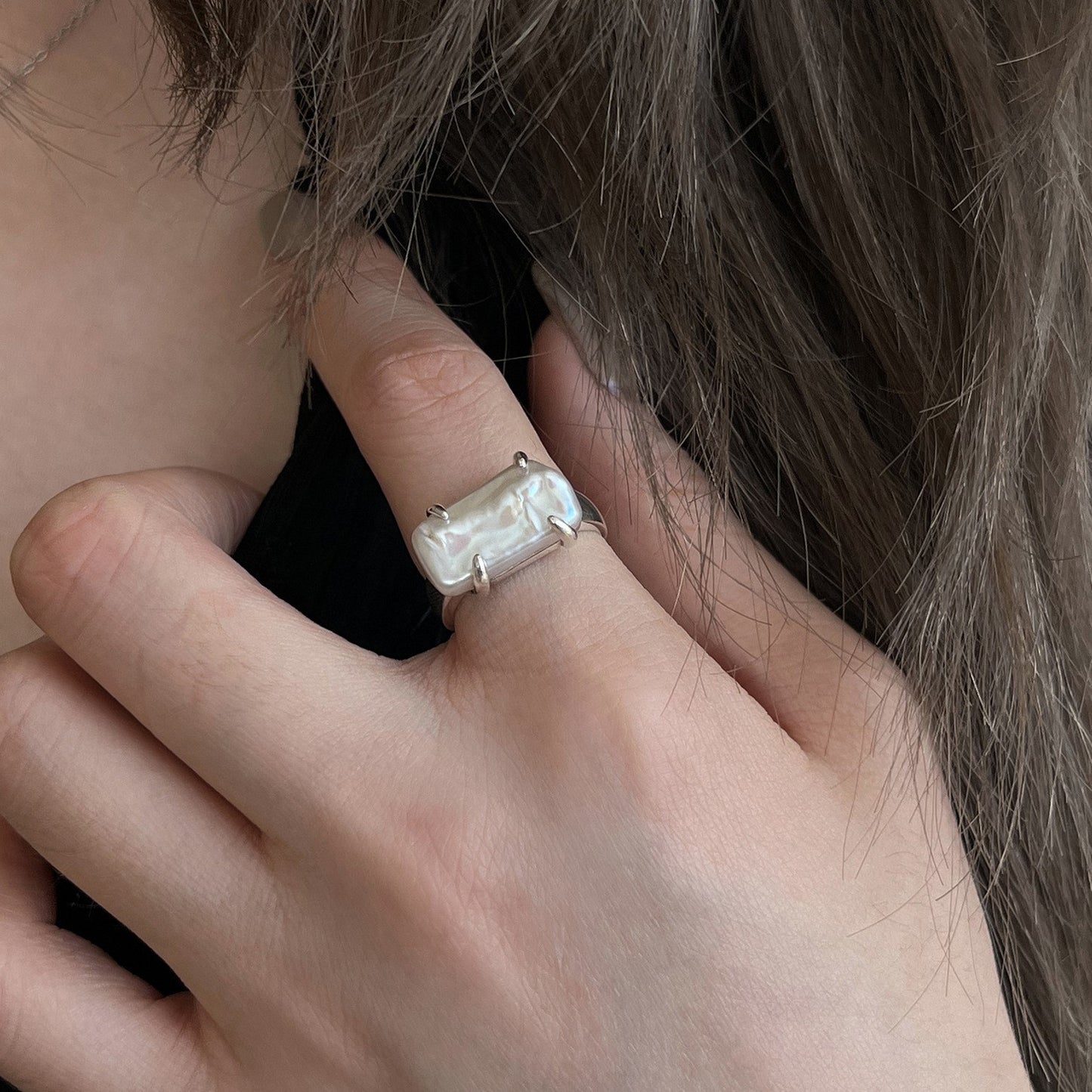 Baroque Female Retro Exaggerated Open Index Finger Rings