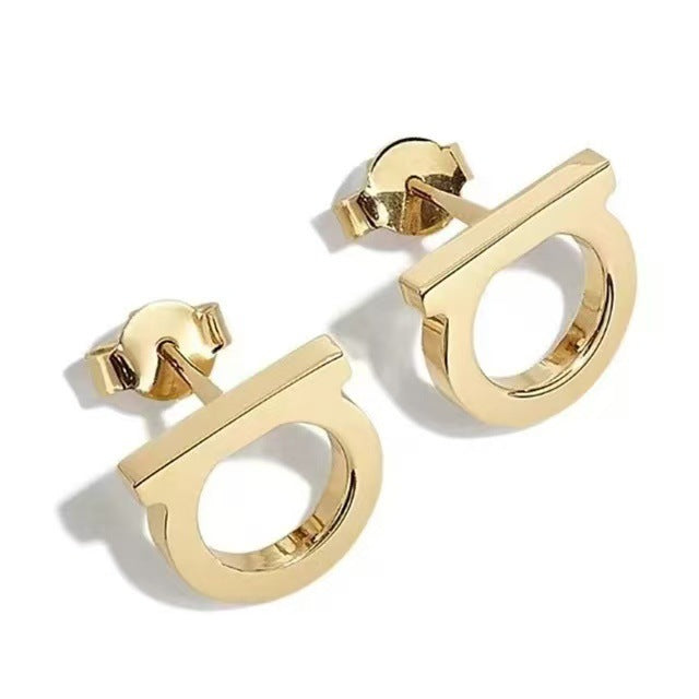 Stainless Steel Letter Light Luxury With Diamond Unisex Rings
