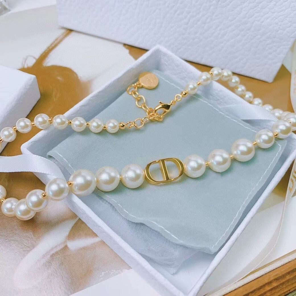Pearl Simple Temperament Entry Lux Female Necklace